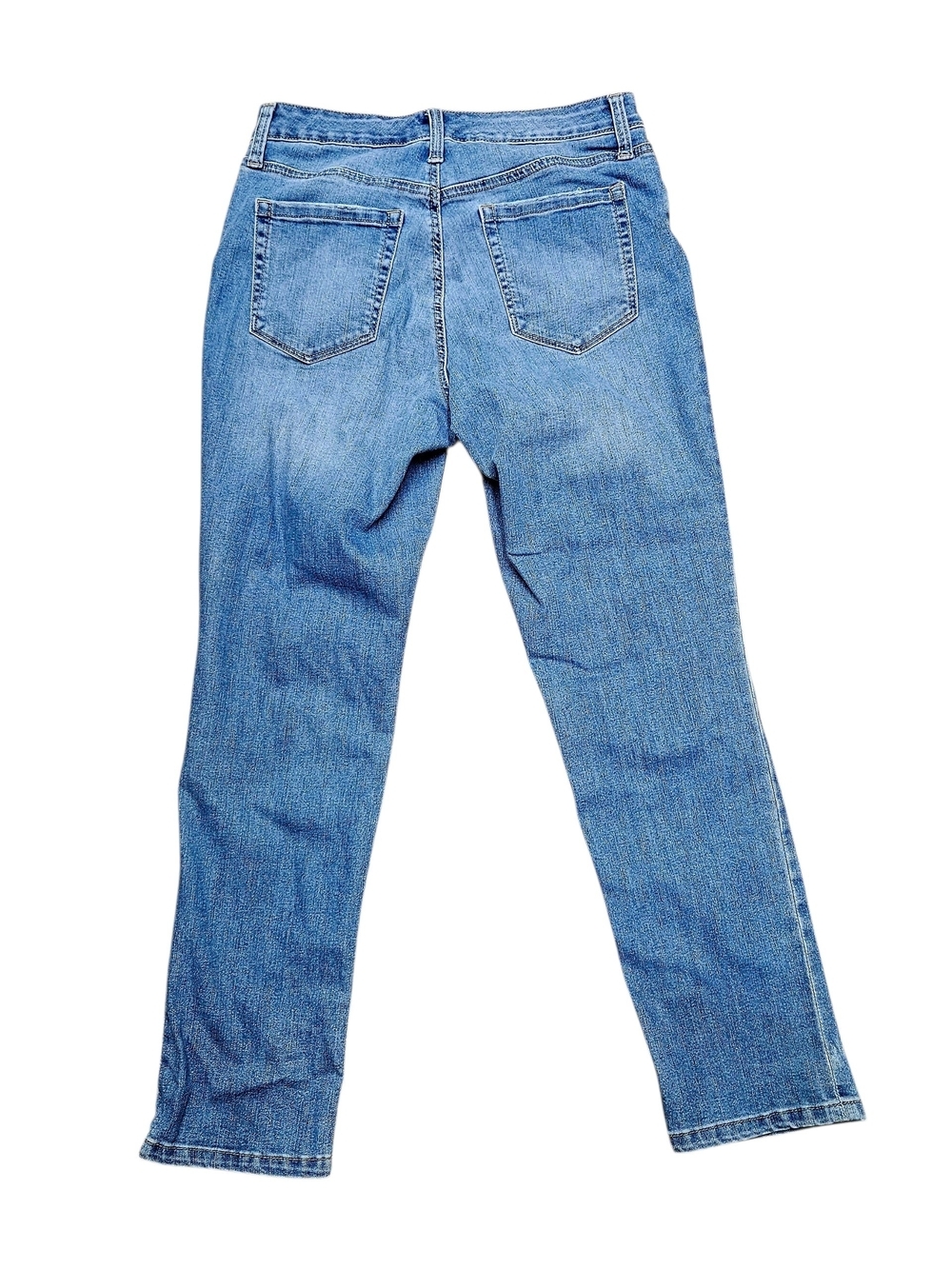 Style & Co. Curvy Girlfriend Medium Blue Straight-Leg Jeans - Picture 4 of 10